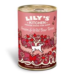 Lily's Kitchen Vådfoder Til Voksne Hunde Venison & Wild Boar Terrine 400g